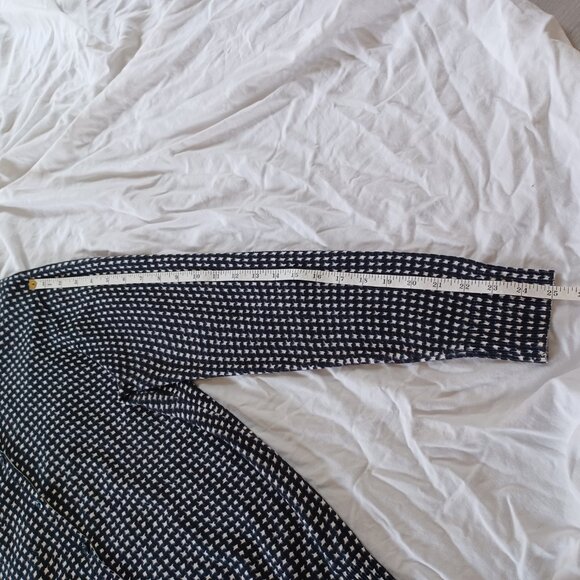 Croft & Barrow Black & White Houndstooth Cardigan Sweater, 100% Cotton, Large - Picture 12 of 12